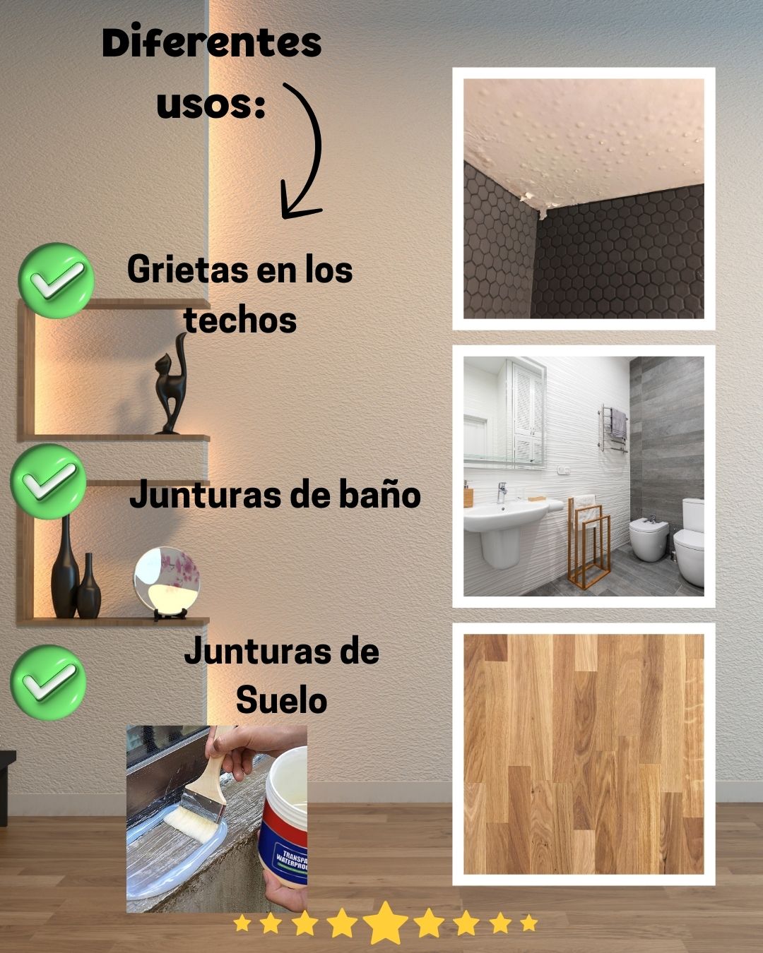 WaterFix™ Pack dos Sellador impermeables con brocha.